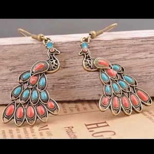 Peacock Earrings